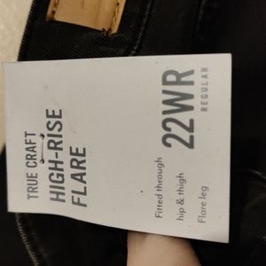22W True Craft High Rise Flare Jeans